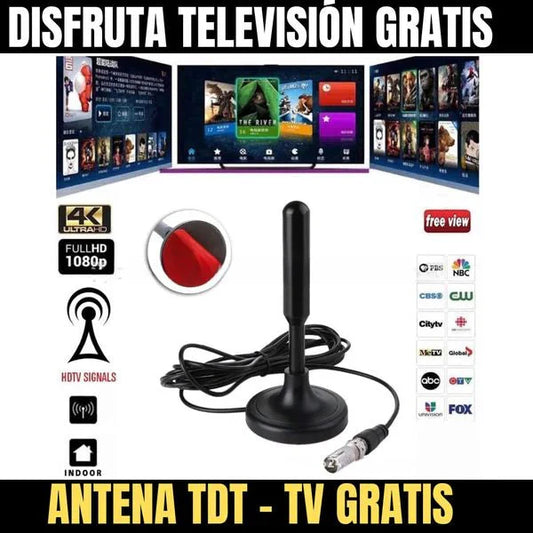 Antena TDT | TV Digital Ultra HD |  ¡Canales Gratis sin Cables ni Suscripciones!