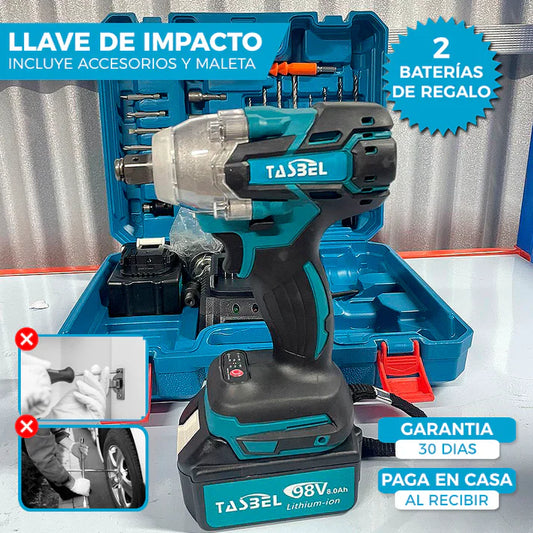 Llave de Impacto ORIGINAL + 2 BATERIAS de regalo ⚡ Potente, Ligera y Lista para Todo – Envío Rápido HOY mismo.