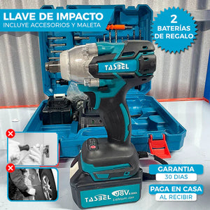 Llave de Impacto ORIGINAL + 2 BATERIAS de regalo ⚡ Potente, Ligera y Lista para Todo – Envío Rápido HOY mismo.