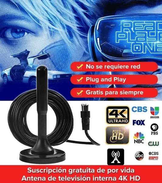 Antena TDT | TV Digital Ultra HD |  ¡Canales Gratis sin Cables ni Suscripciones!
